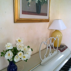 Juhlatila Matkasen piano.